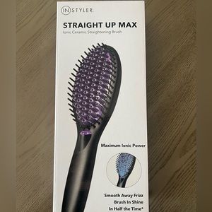 Instyler Straight Up Max Ionic Ceramic Straightening Brush- New In Box